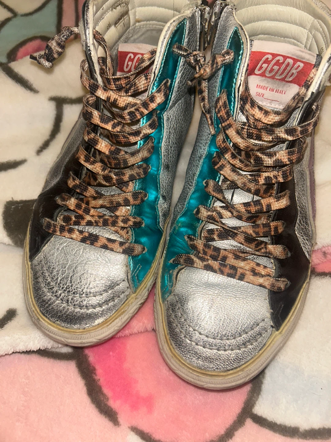 Golden Goose Slide High Top Sneakers Size 6 - photo 3
