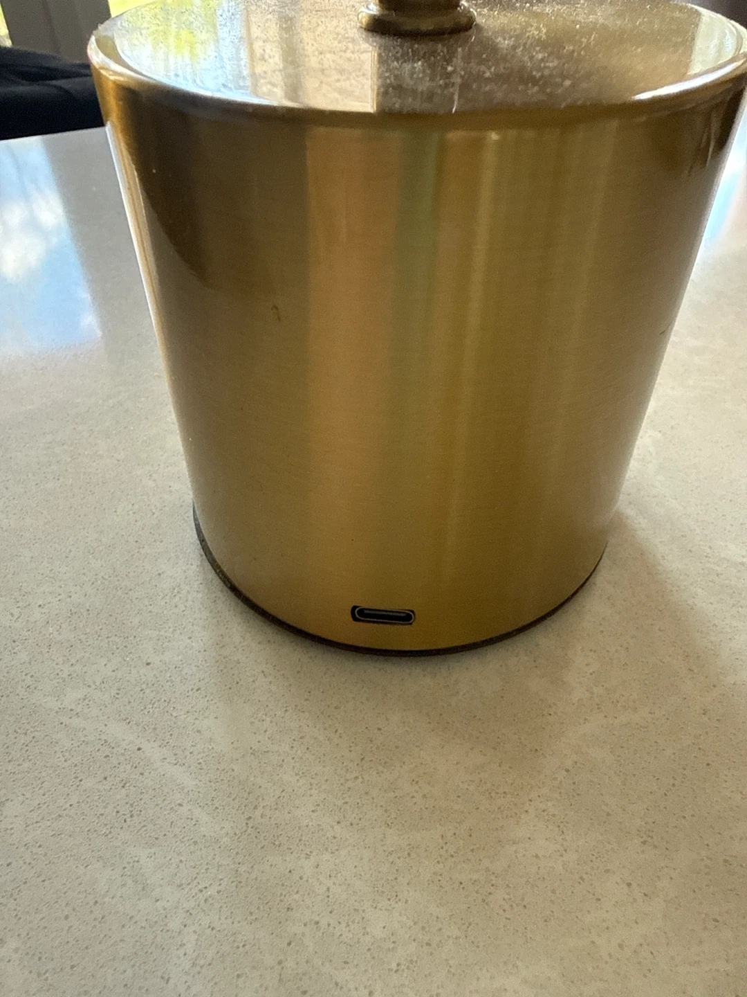 Gold Portable LED Table Lamp with USB Charging - photo 2
