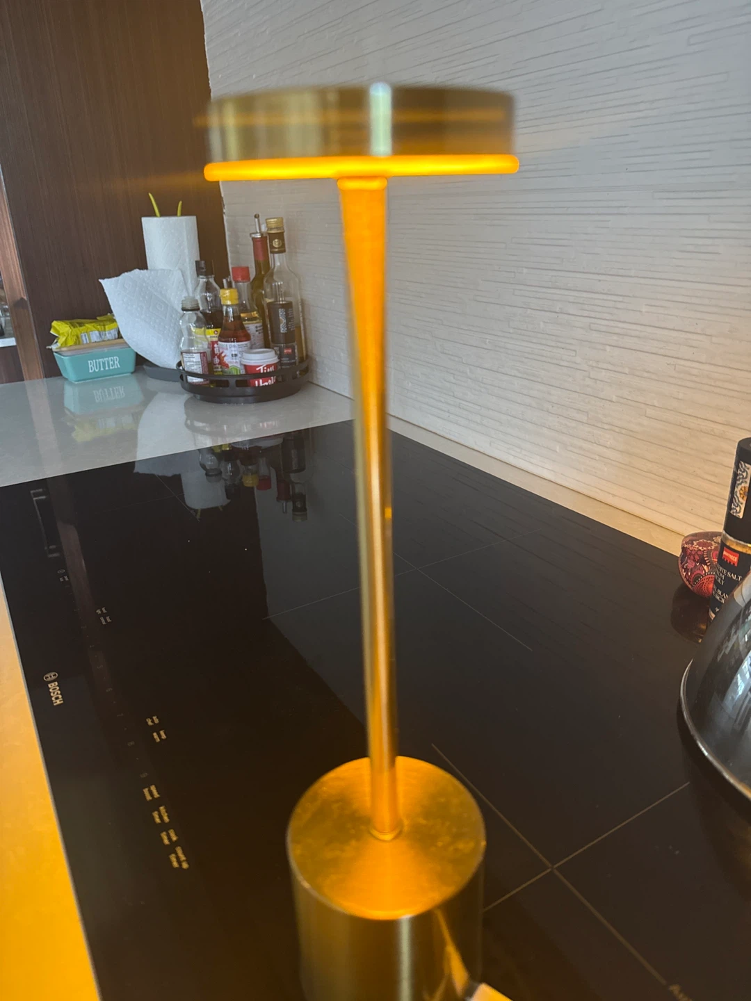 Gold Portable LED Table Lamp with USB Charging - photo 4