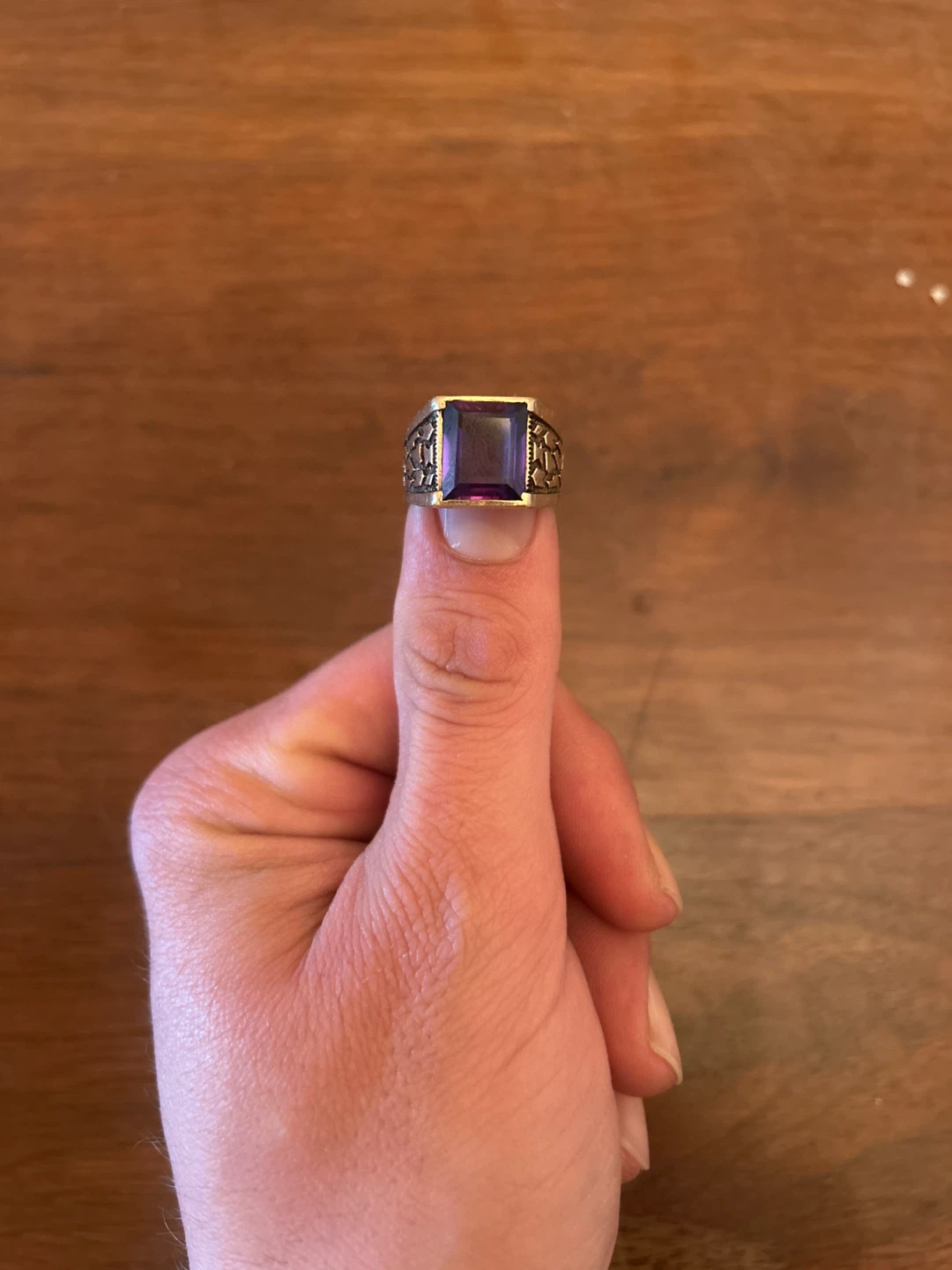 Lido 10K Gold Amethyst Ring