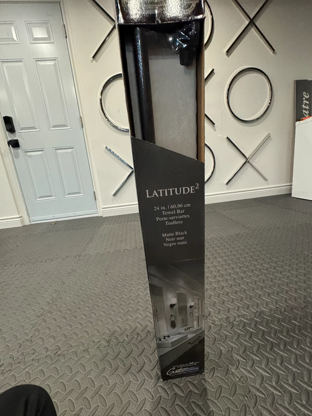 NEW Latitude 2 24 inch Matte Black Towel Bar