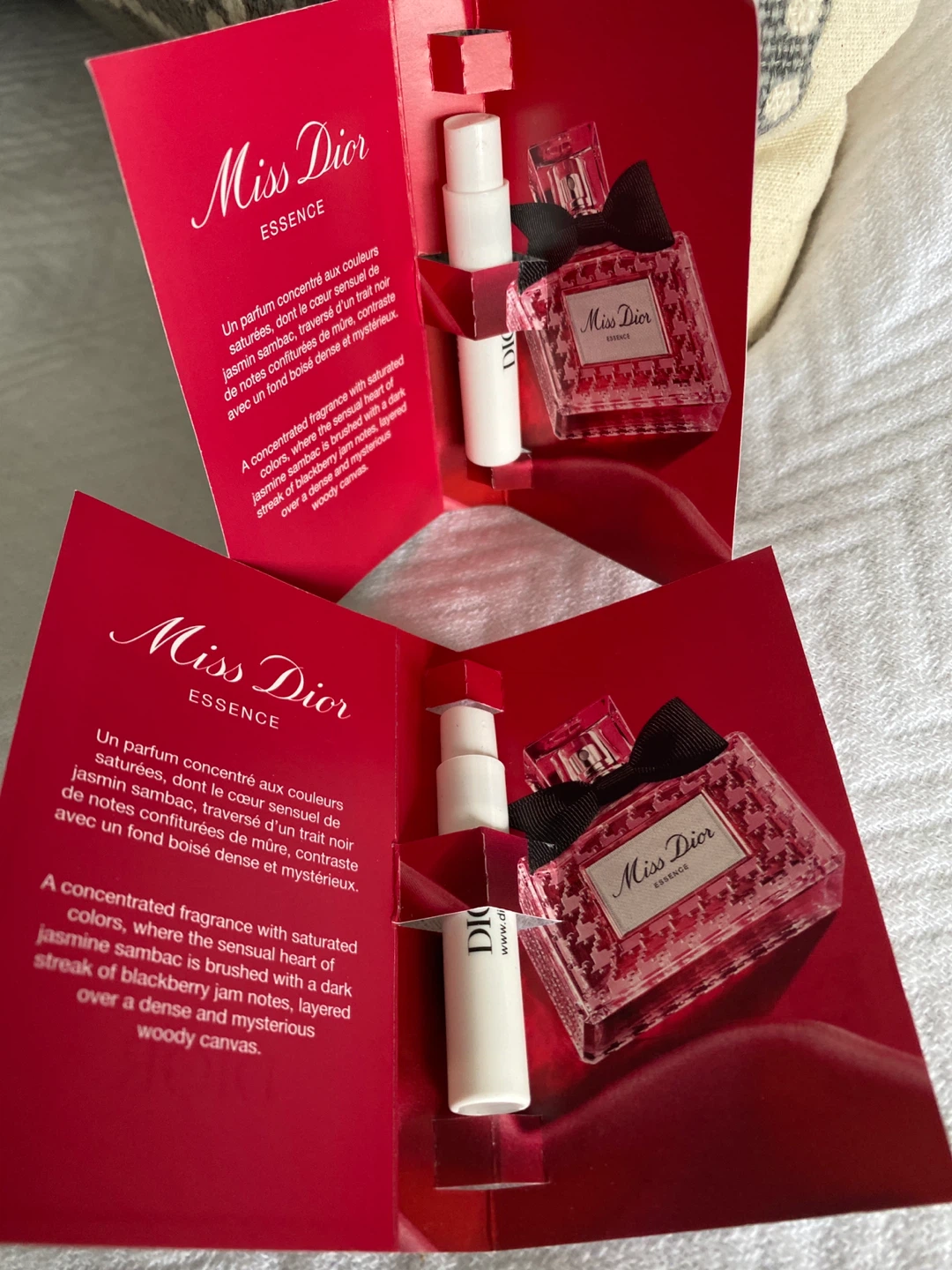 Miss Dior Essence Perfume Sample Card