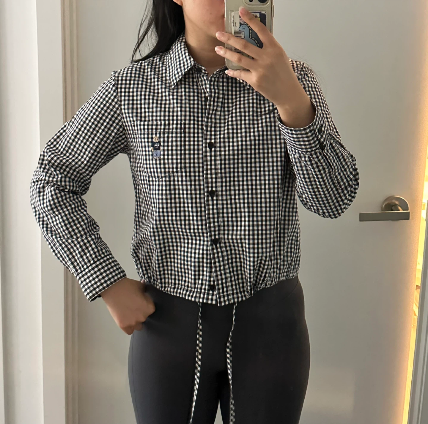 🇰🇷 Gingham Button-Up Shirt - photo 2