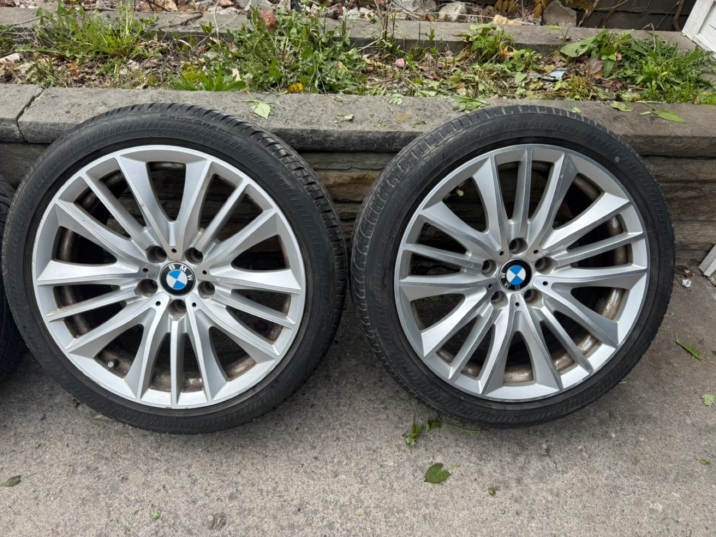 Set of 4 BMW Alloy Wheels with bridgestone Tires - photo 3