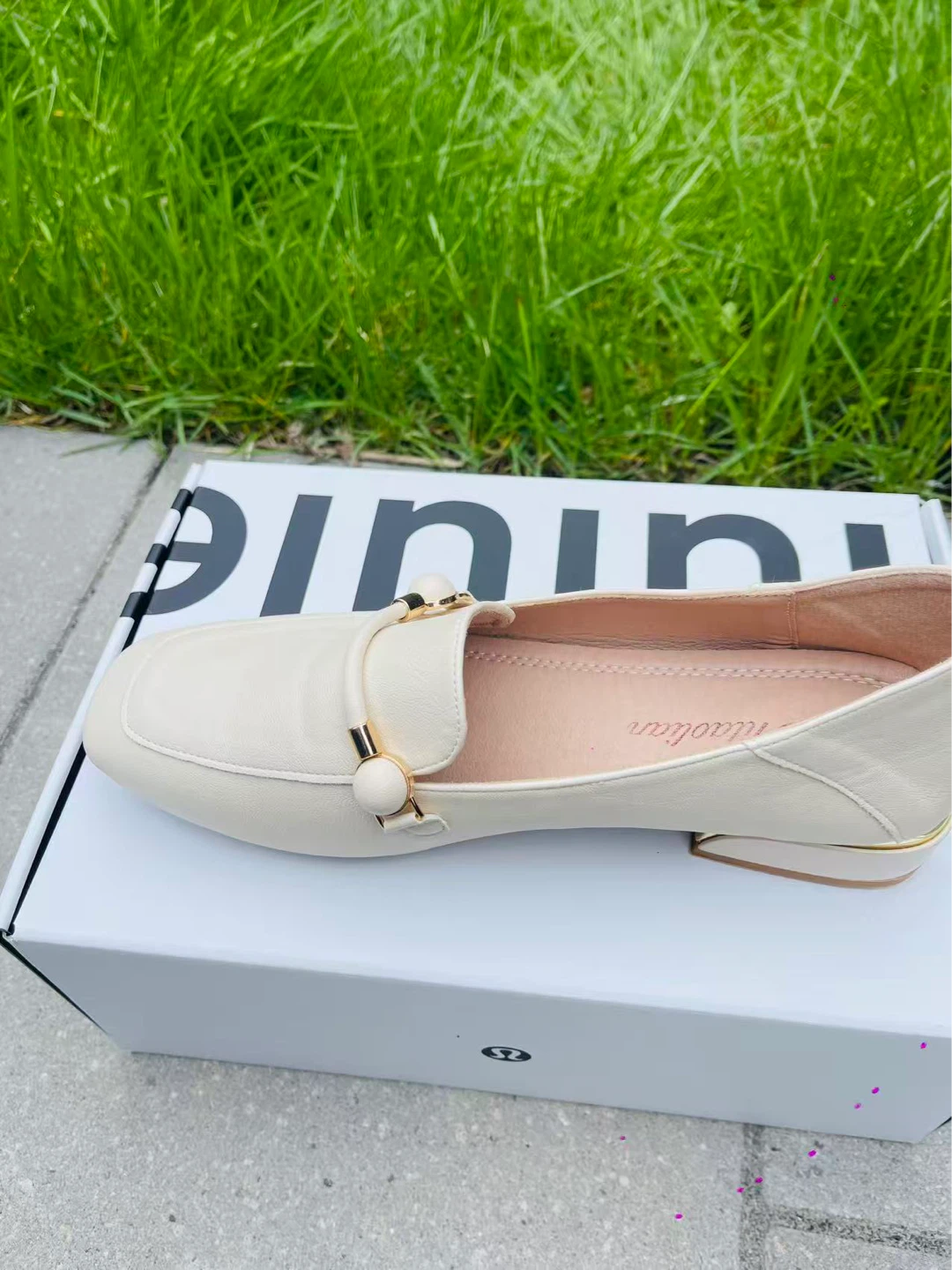 Women's Low Heel Nude Color Shoes - photo 2