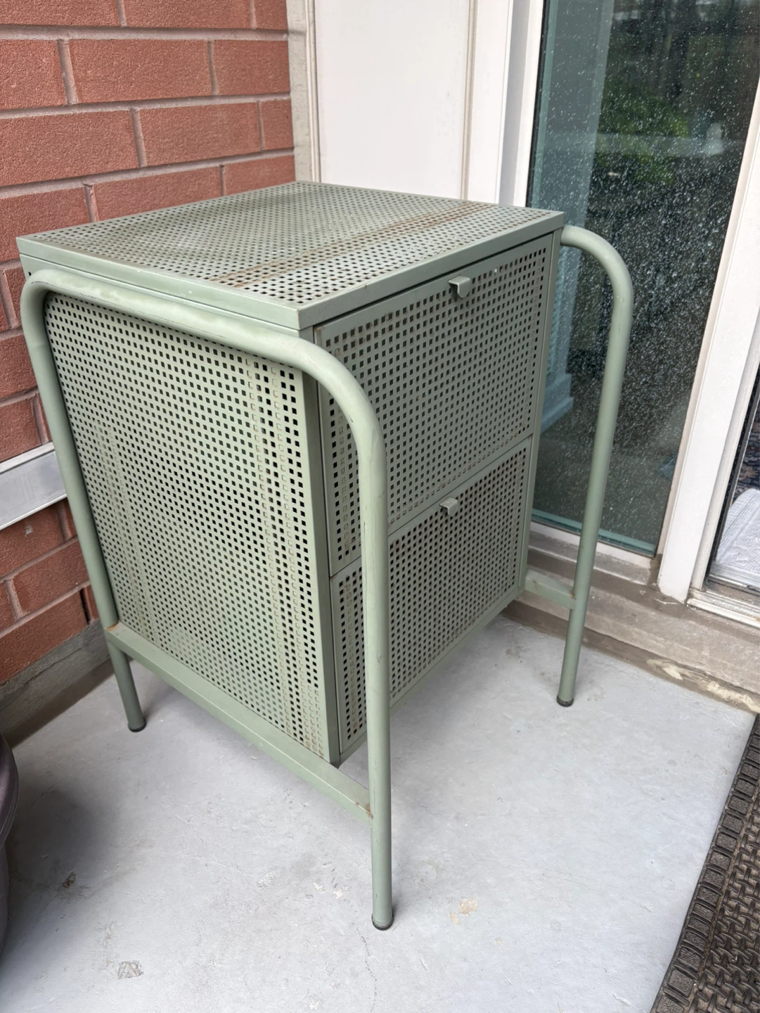 Sage Green 2-Drawer Storage Cabinet IKEA - photo 2