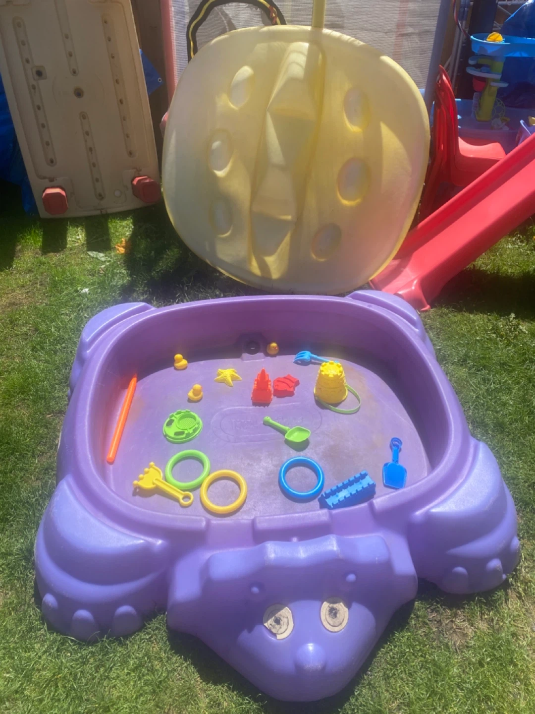 X-Large Little Tikes Turtle Sandbox with Toys - photo 2