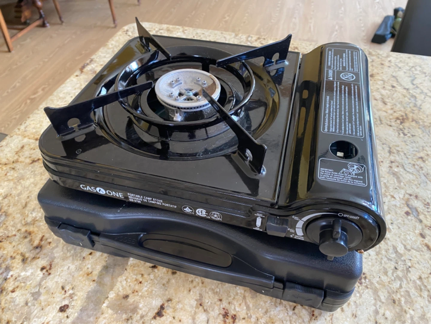 Gas One Portable Butane Camping Stove w/ Carry Case