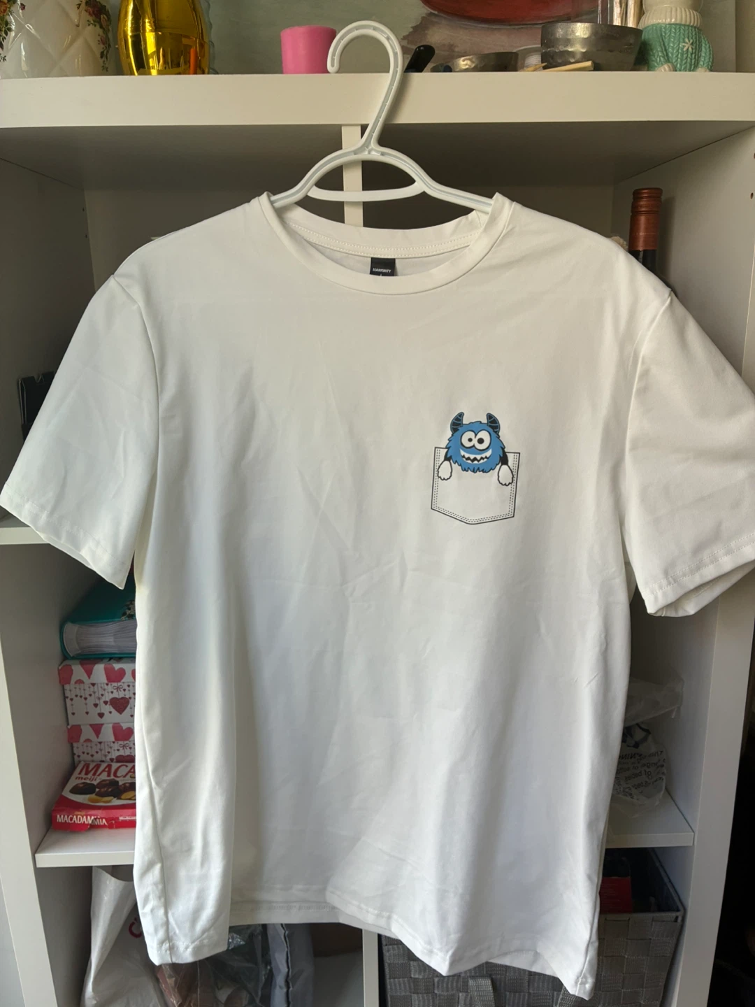 New white t-shirt size L monster Sally - photo 4