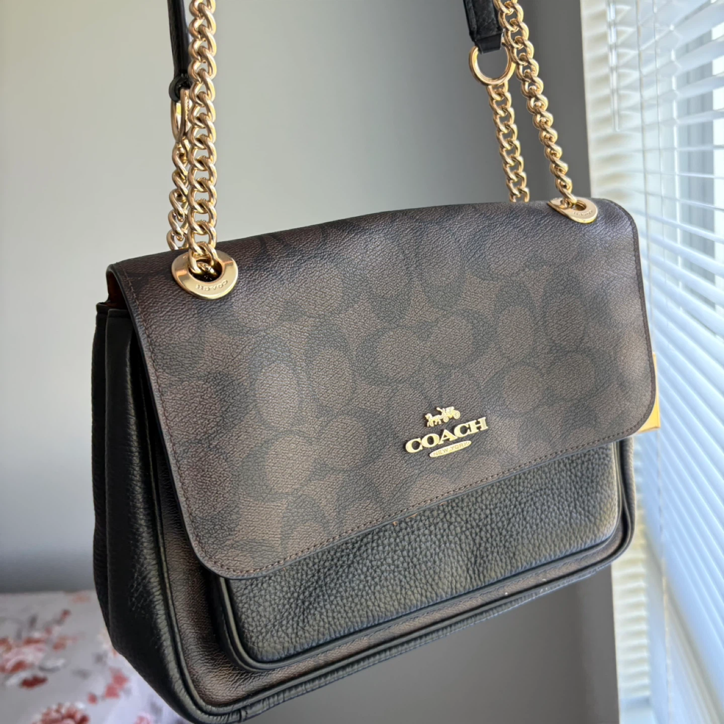 Coach Signature & Leather Shoulder Bag - photo 2