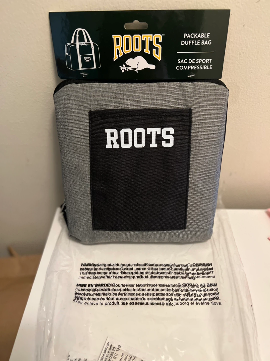 Roots Packable Duffle Bag - Black