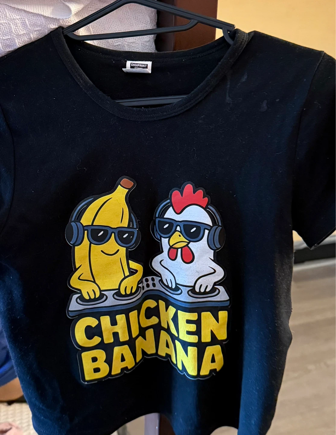 Digiprint Apparel Black "Chicken Banana" T-Shirt