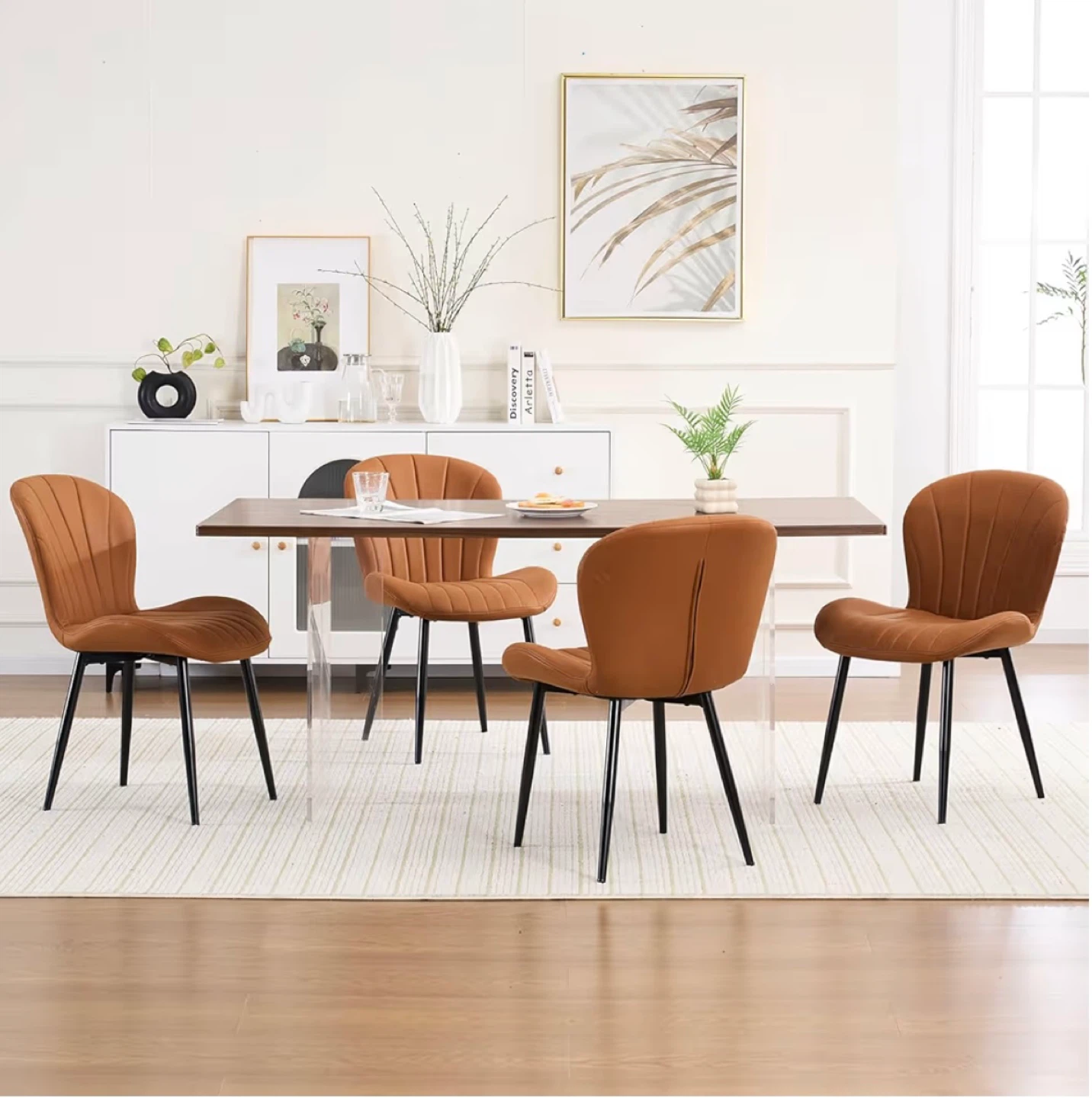 Dining Chair - Brown Velvet (2 Chairs) - photo 3