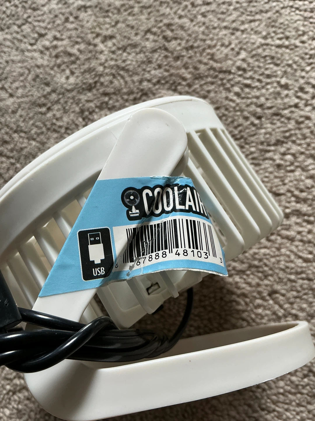 White USB desk Fan - photo 3