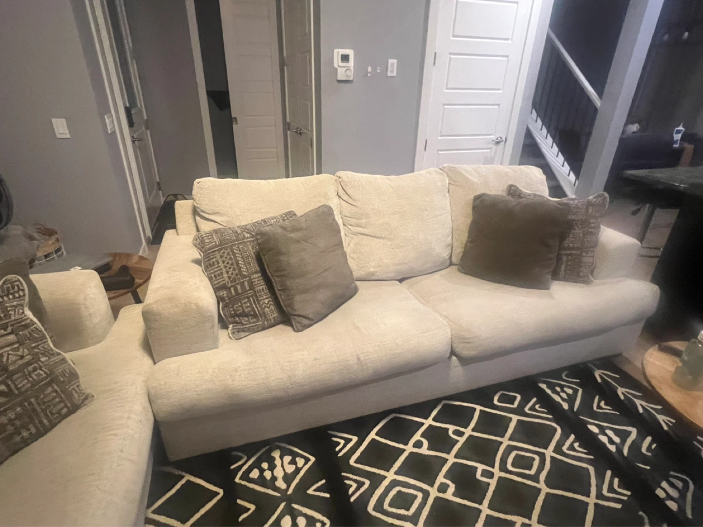 Sectional Sofa with Pillows - photo 2