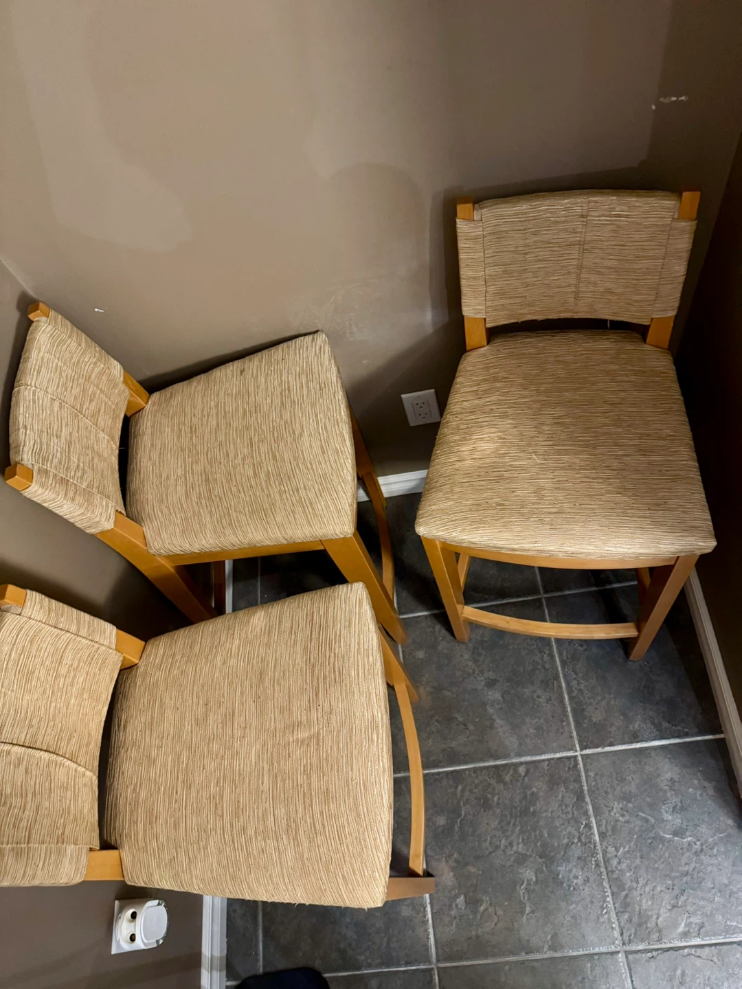 Set of 3 Counter Height Bar Stools - photo 4
