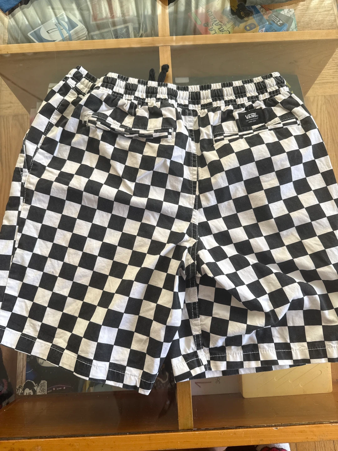 Vans Checkerboard Elastic Waist Shorts
