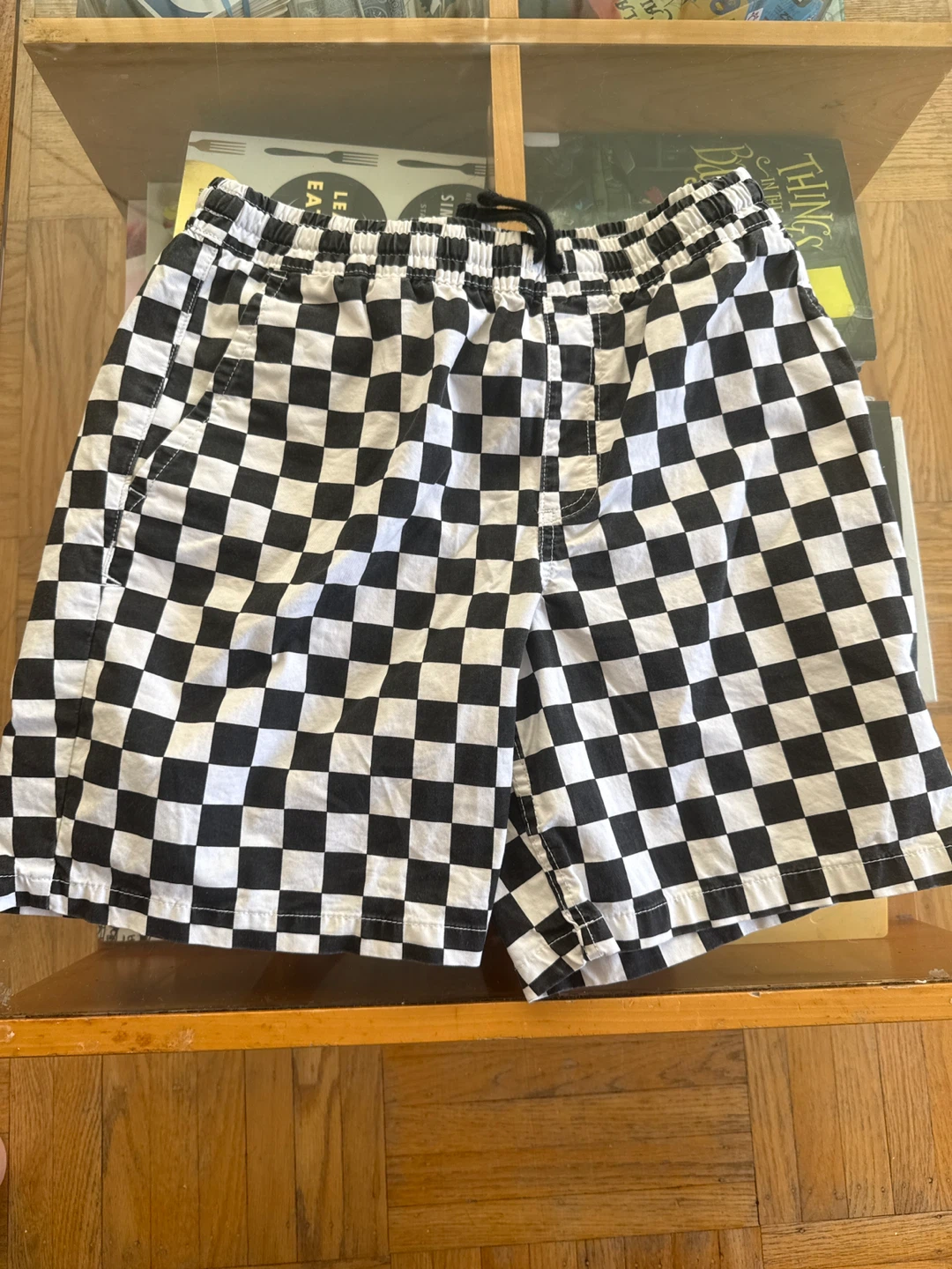 Vans Checkerboard Elastic Waist Shorts - photo 2
