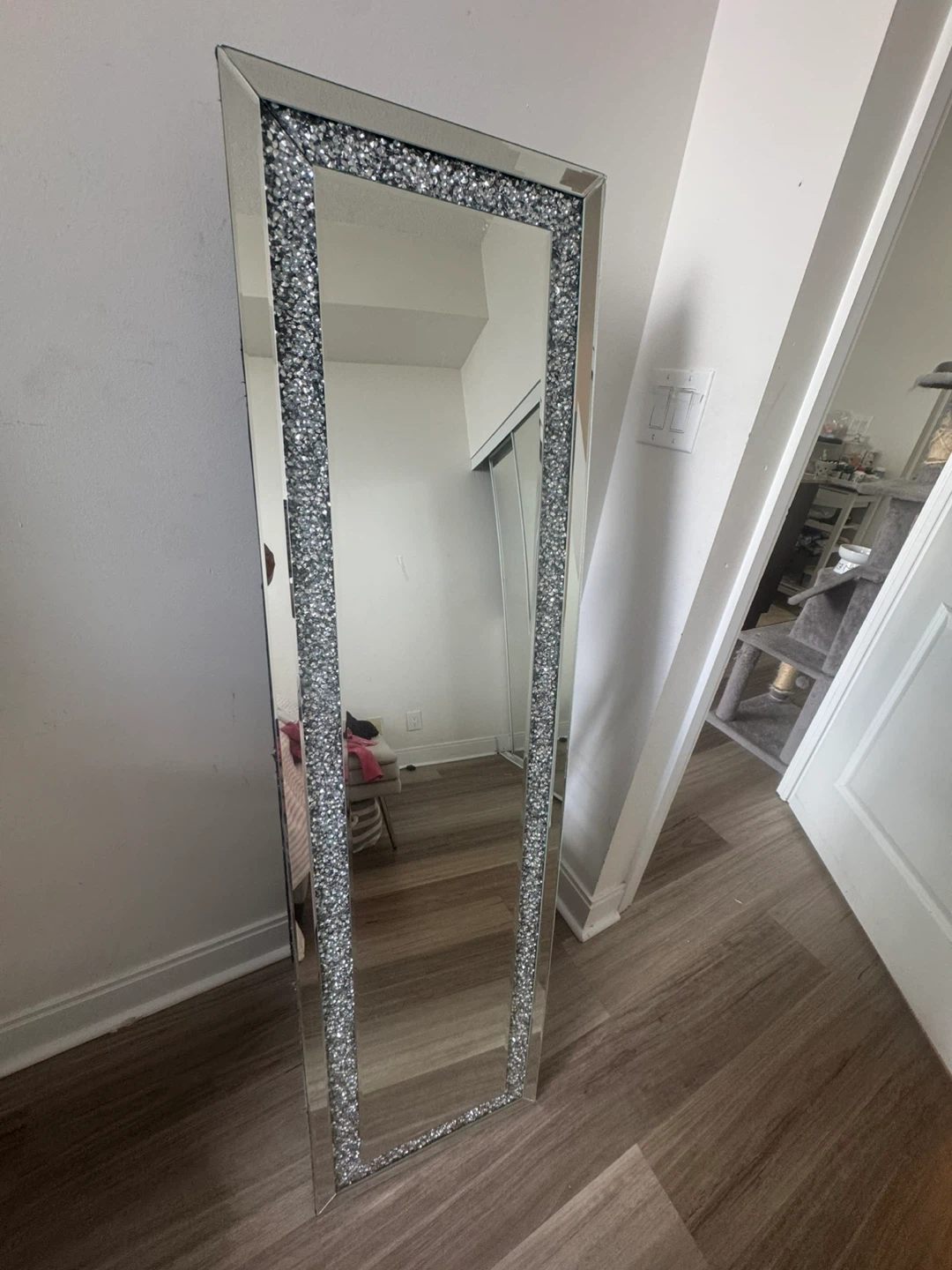 Crushed Crystal Full Length Mirror