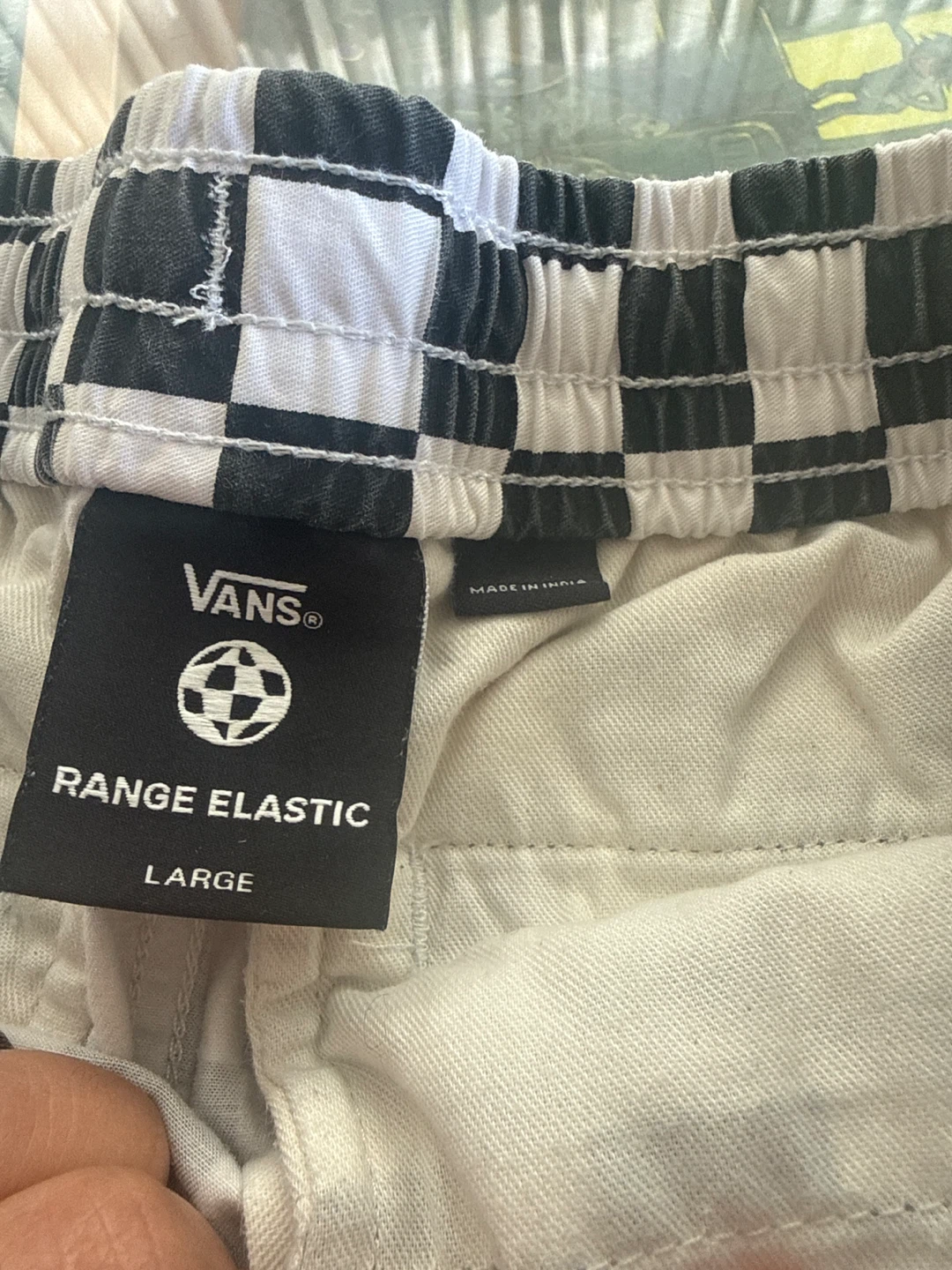 Vans Checkerboard Elastic Waist Shorts - photo 3