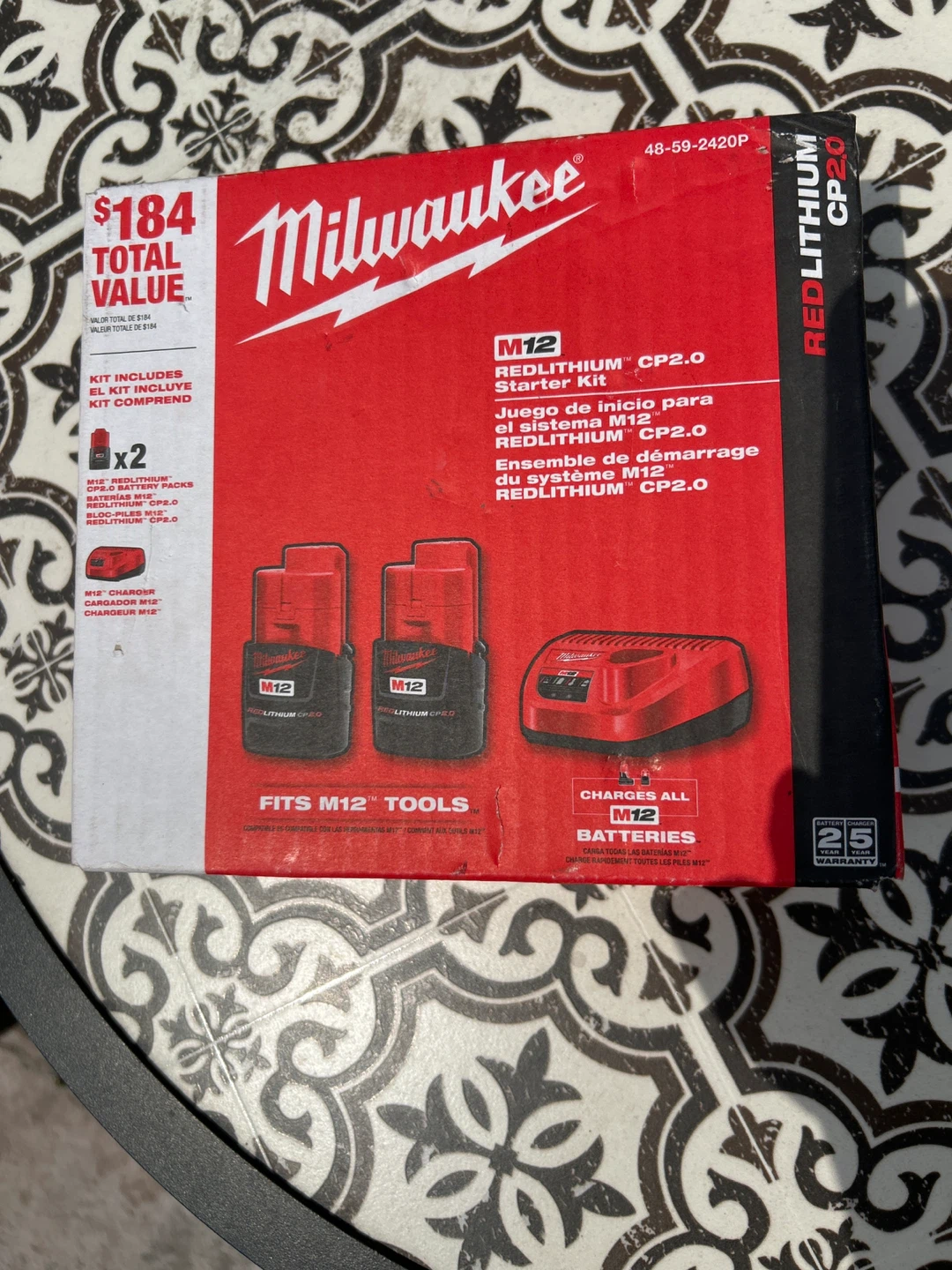 Milwaukee M12 REDLITHIUM CP2.0 Starter Kit 48-59-2420P - photo 2