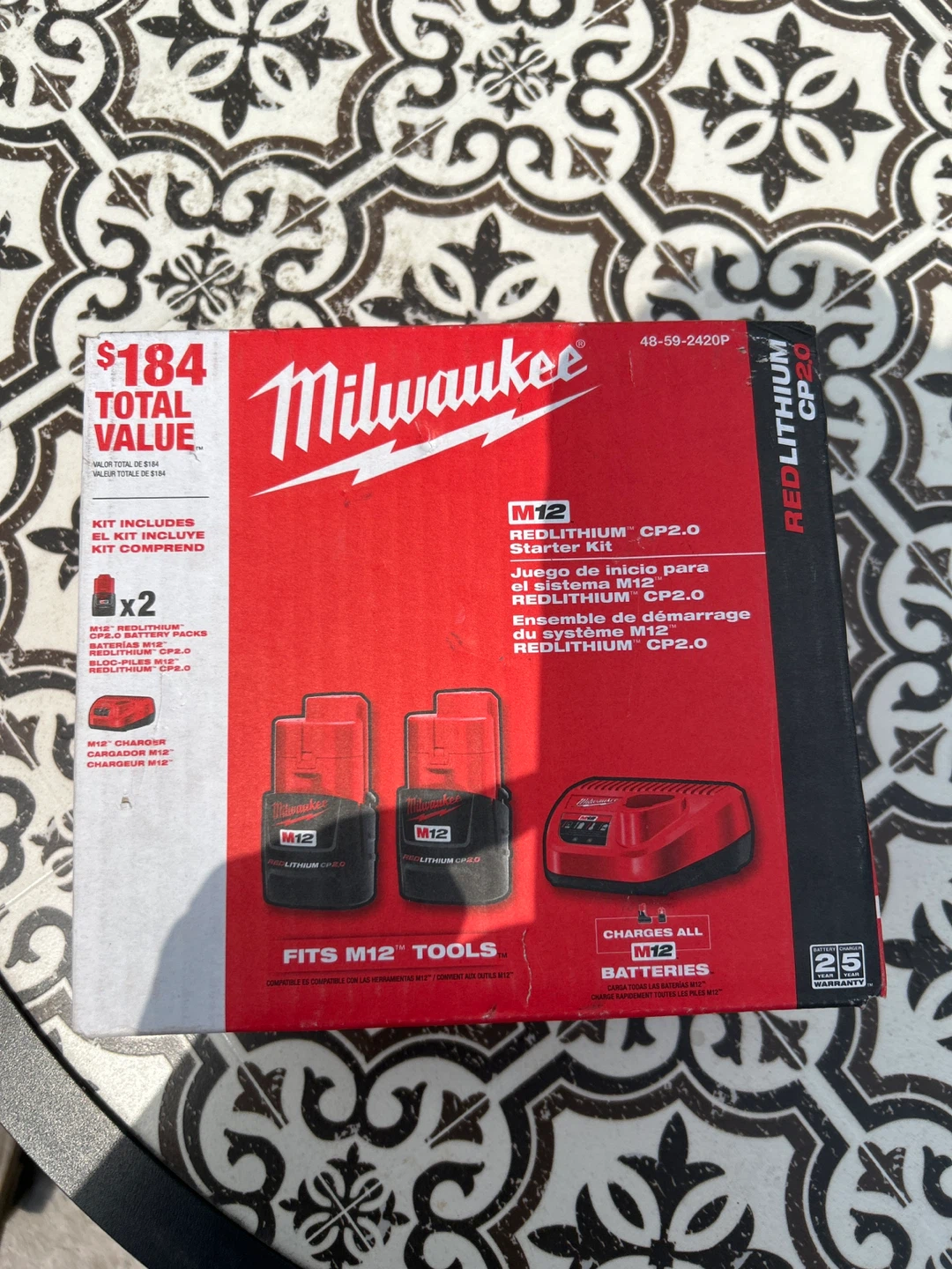 Milwaukee M12 REDLITHIUM CP2.0 Starter Kit 48-59-2420P