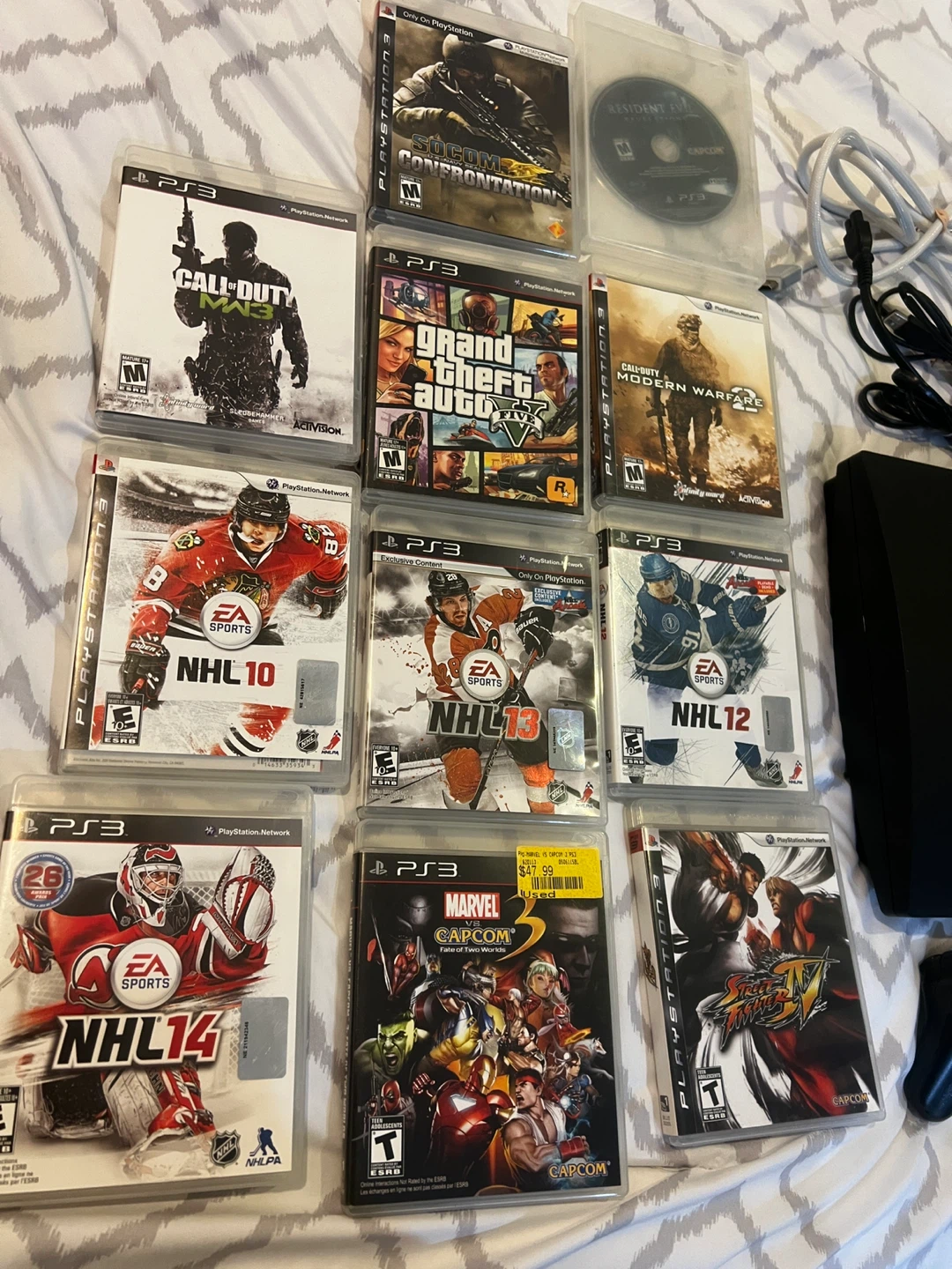 PlayStation 3 Console with Games and Controller - photo 2