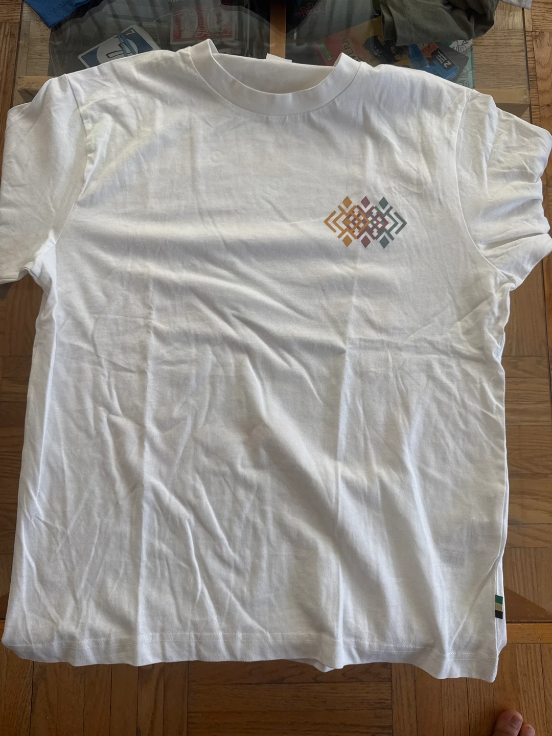 Springfield White Graphic T-Shirt Size S