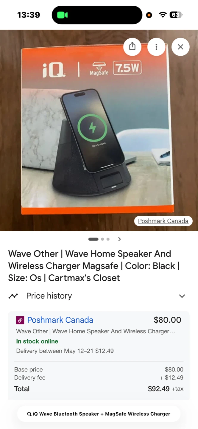 iQ Wave Home Speaker and MagSafe Wireless Charger - photo 2