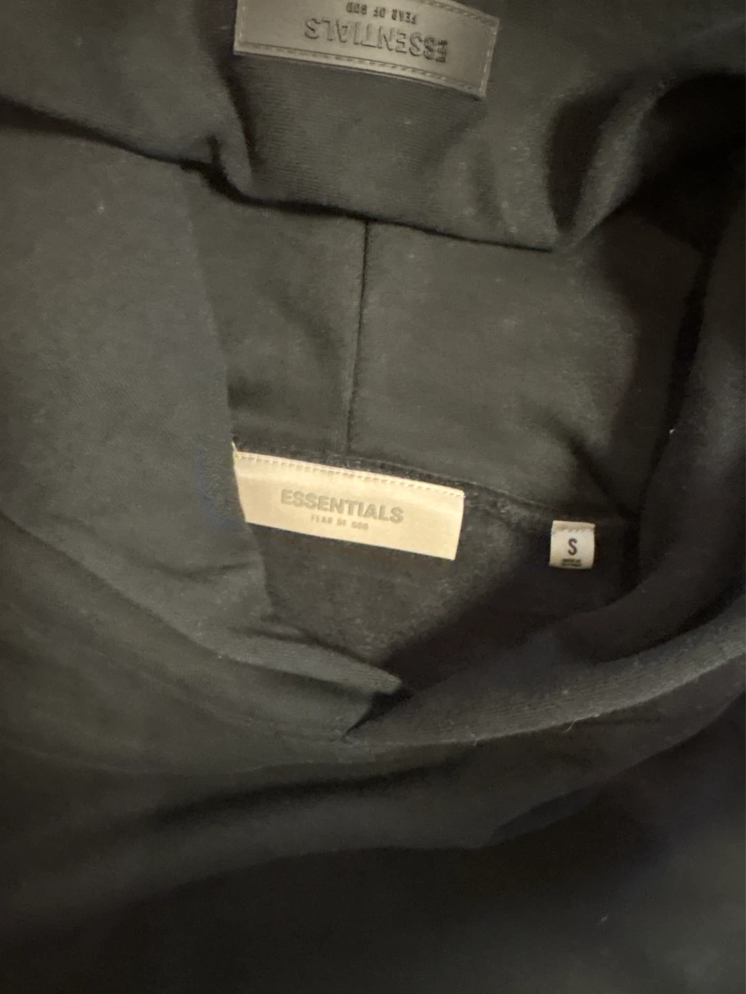 Fear of God Essentials Hoodie Black Size S - photo 2