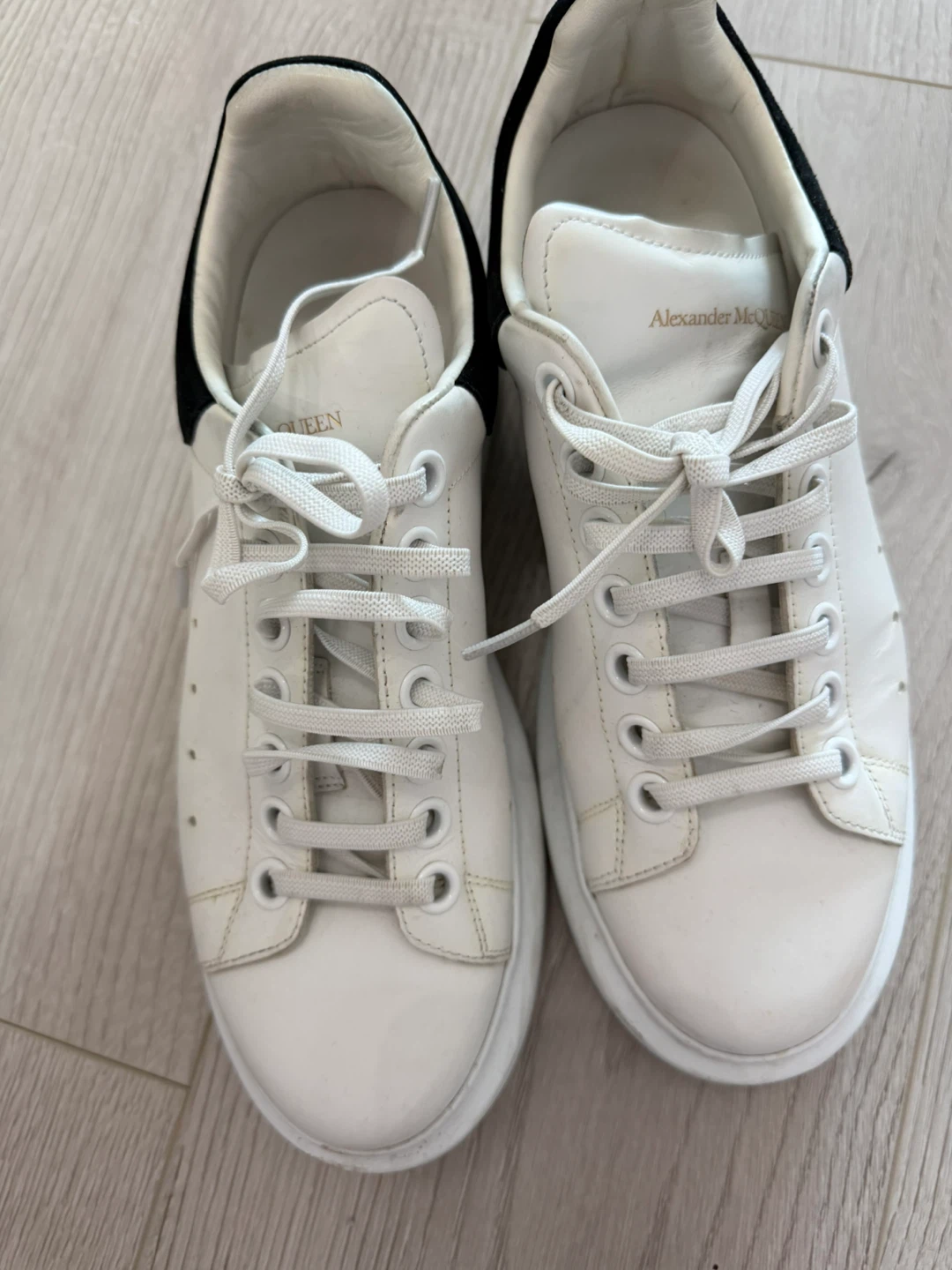 38 Alexander McQueen White Leather Sneakers - photo 3