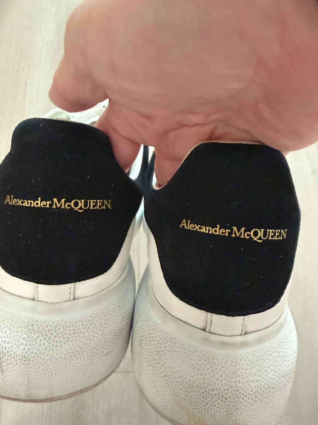 38 Alexander McQueen White Leather Sneakers