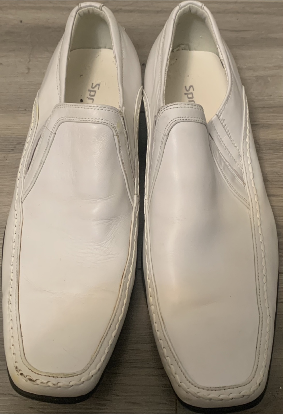 White Slip-On Loafers