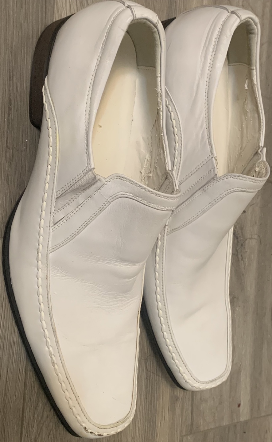 White Slip-On Loafers - photo 2