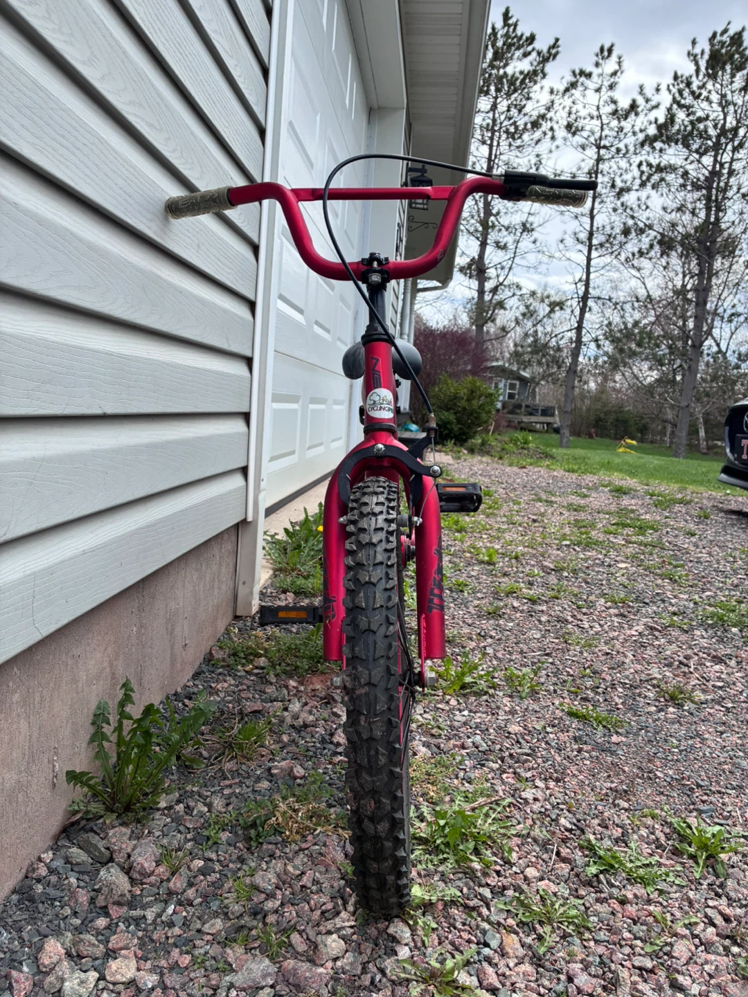 Red bmx style Kids Bike
