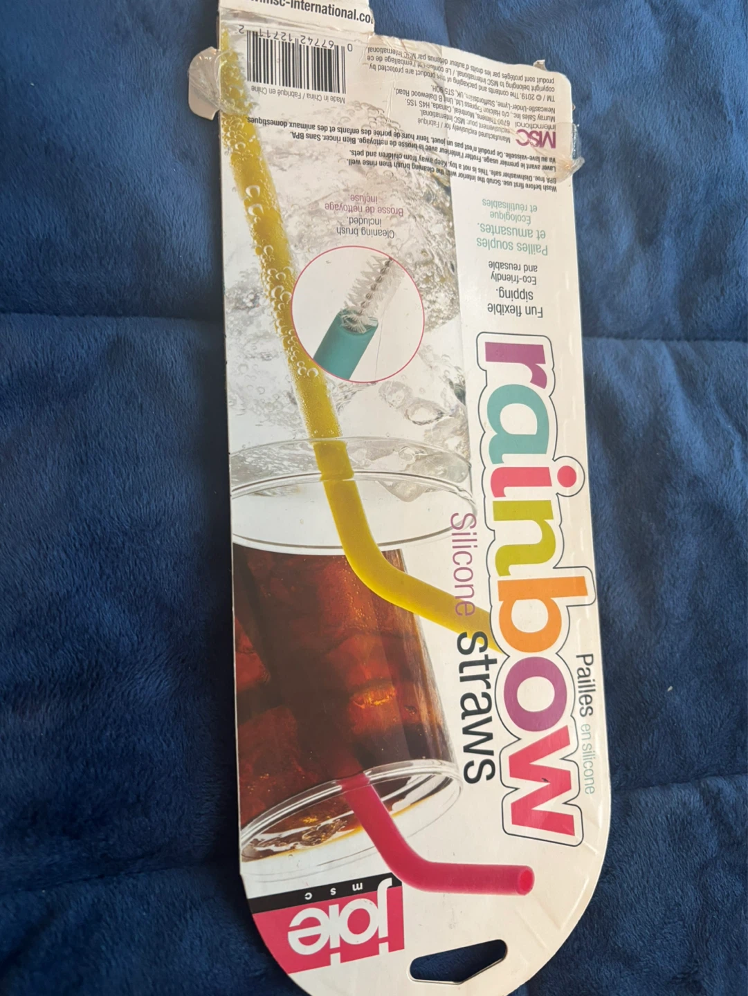 Joe MSC Rainbow Silicone Straws - Set of 6 - photo 2