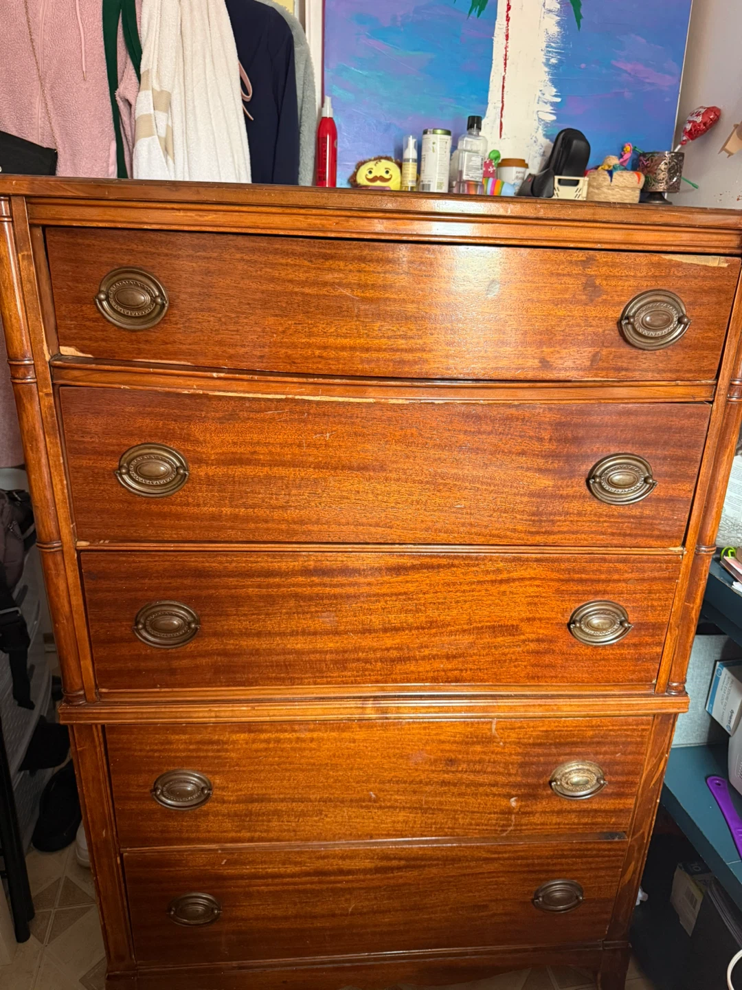 Antique Wooden Dresser Chest of Drawers
