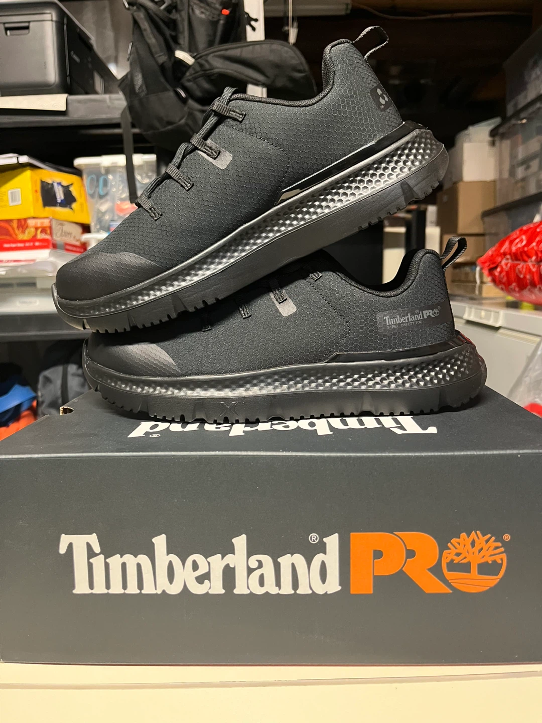 Timberland PRO Intercept Steel Toe Work Shoes Black Men's Size 8 - photo 2