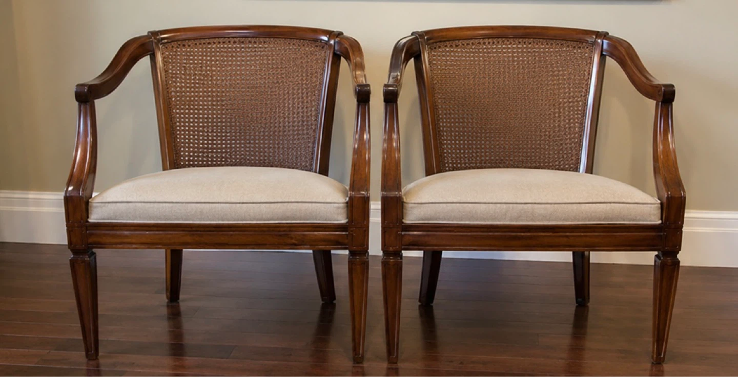 Vintage Cane Back Accent Chairs/Project Chairs - photo 5