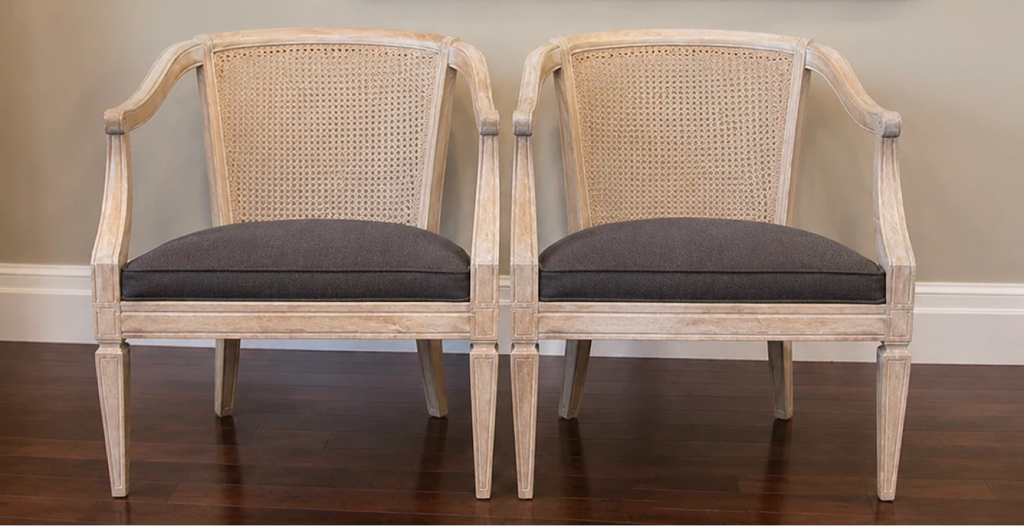Vintage Cane Back Accent Chairs/Project Chairs - photo 3
