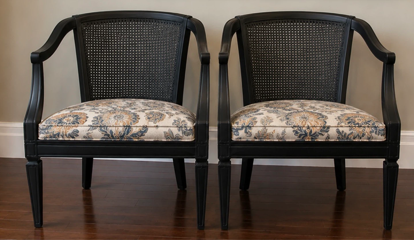 Vintage Cane Back Accent Chairs/Project Chairs - photo 4