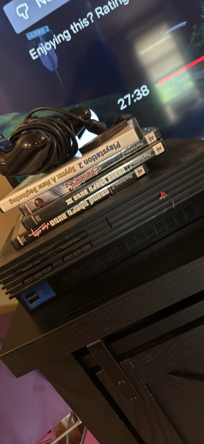 Sony PlayStation 2 Console with 4 Games