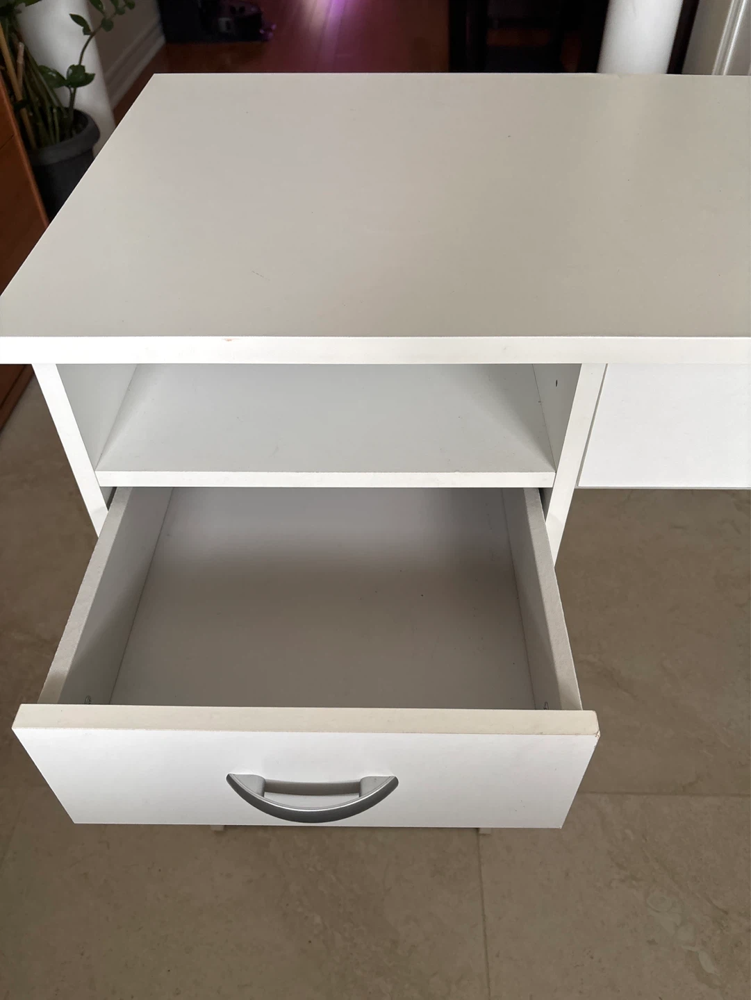 White Desk with Drawers - photo 2
