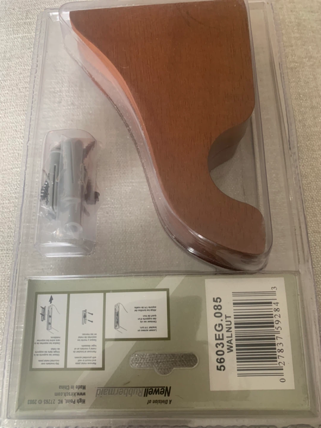 Kirsch Support Brackets for 1 3/8" Diameter Pole - Walnut - photo 2