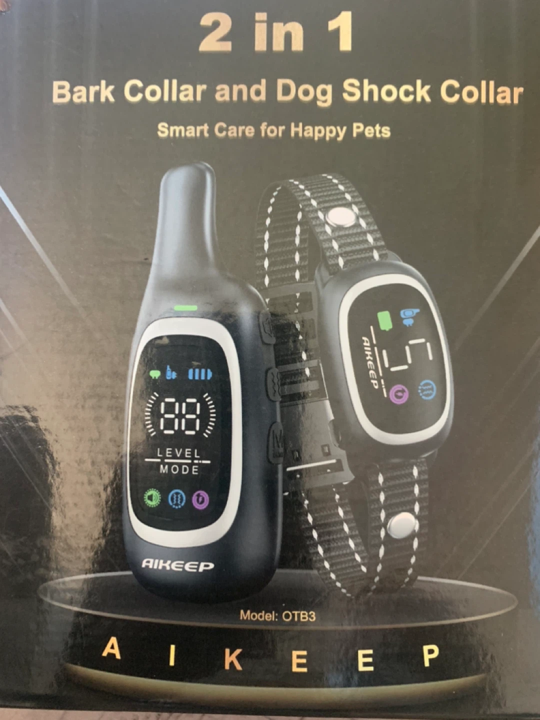 AIKEEP 2-in-1 Dog Shock Collar & Bark Control Device - photo 2