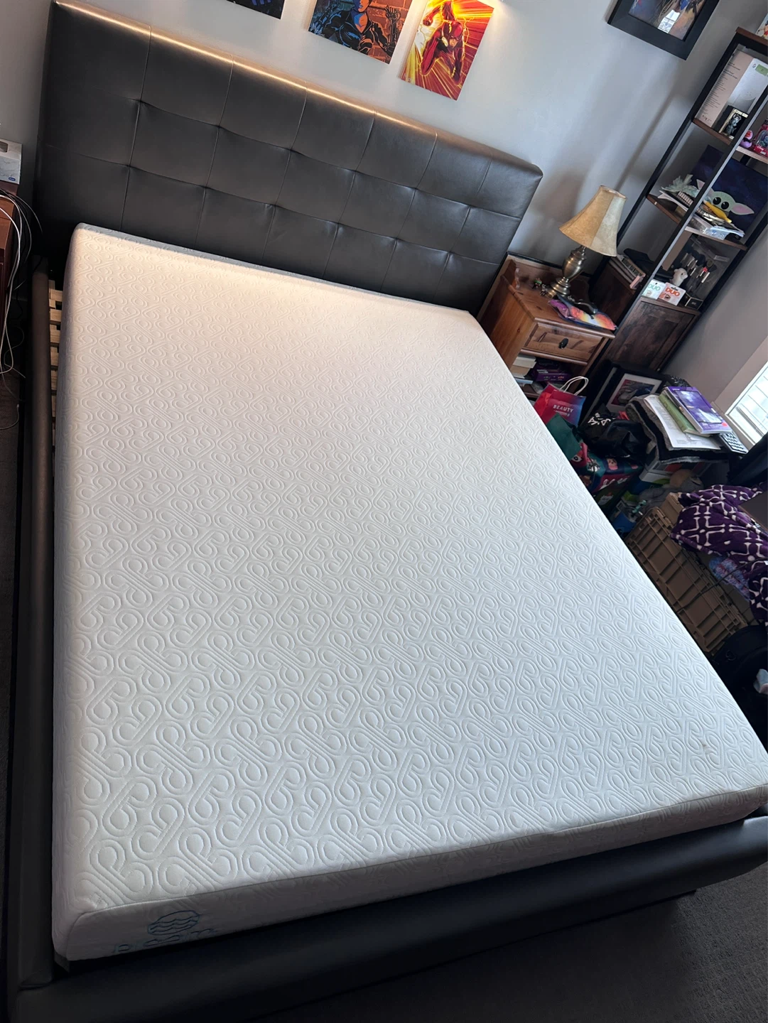 White Queen Mattress AND Ryan bed frame