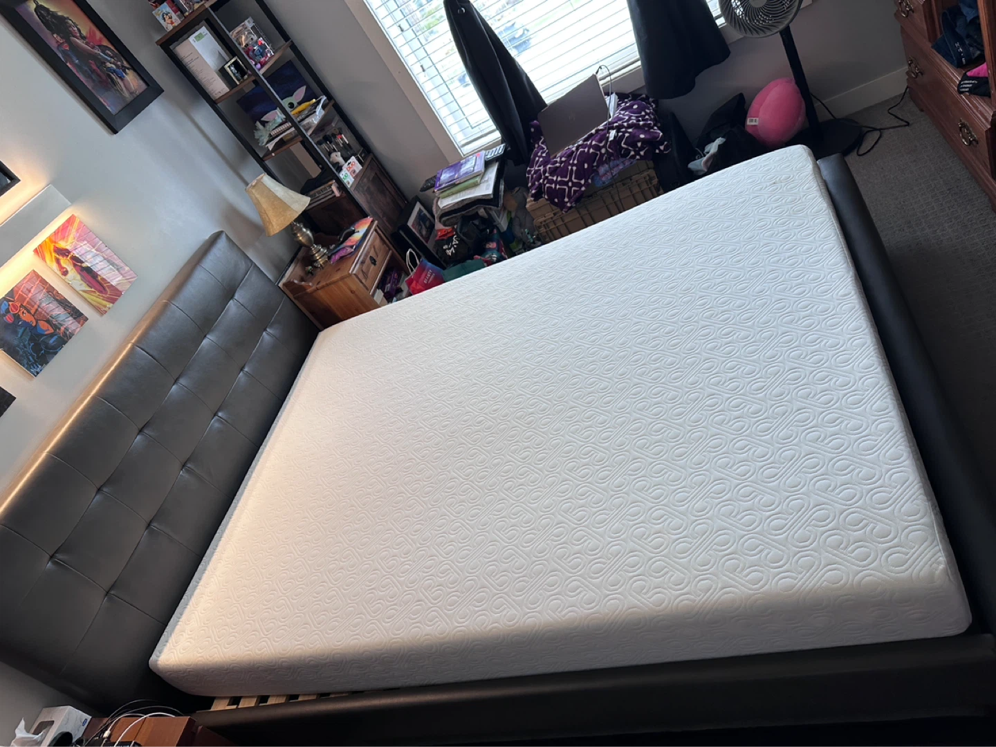 White Queen Mattress AND Ryan bed frame - photo 2