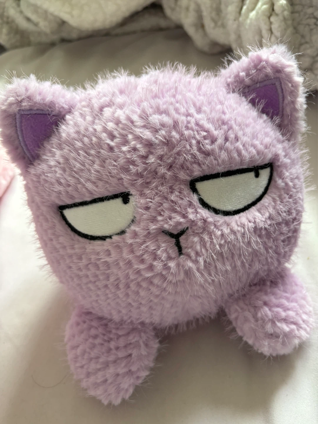 Purple Grumpy Cat Plush Toy