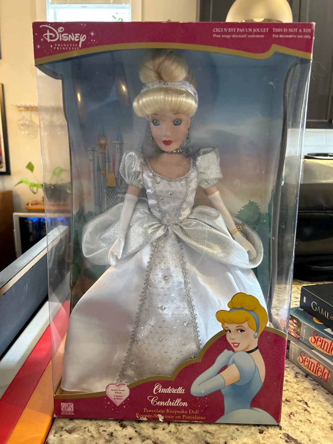 Disney Princess Cinderella Porcelain Keepsake Doll