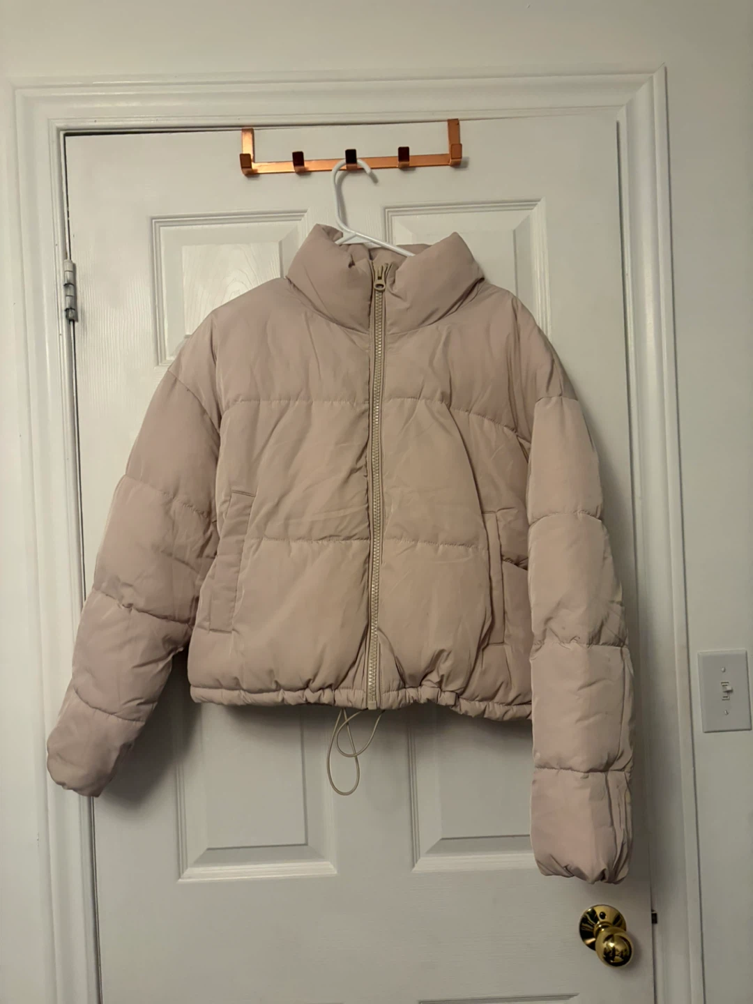 beige Puffer Jacket